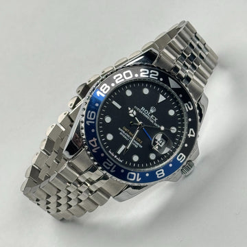RLX GMT-Master II “Batman” (Black & Blue Bezel) Stainless Steel Watch