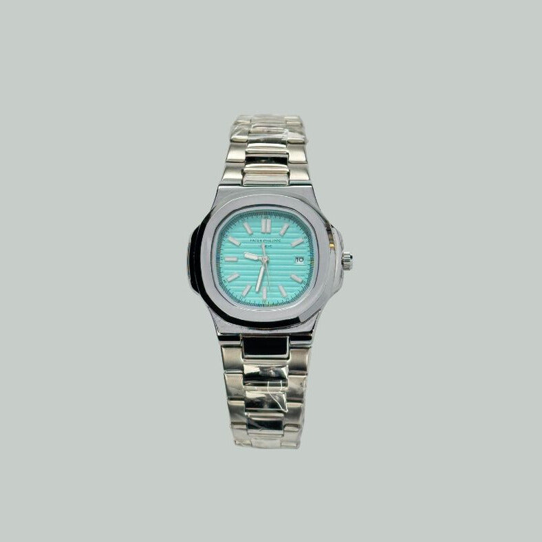 Tiffany Blue Dial Silver Chain P-P Nautilus – Limited Edition