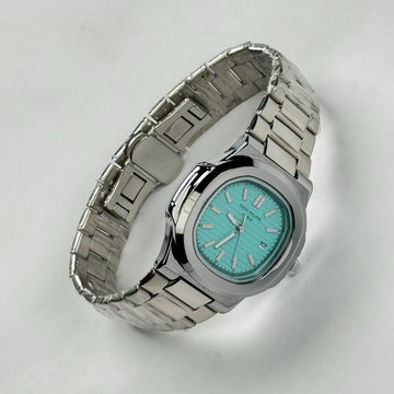 Tiffany Blue Dial Silver Chain P-P Nautilus – Limited Edition