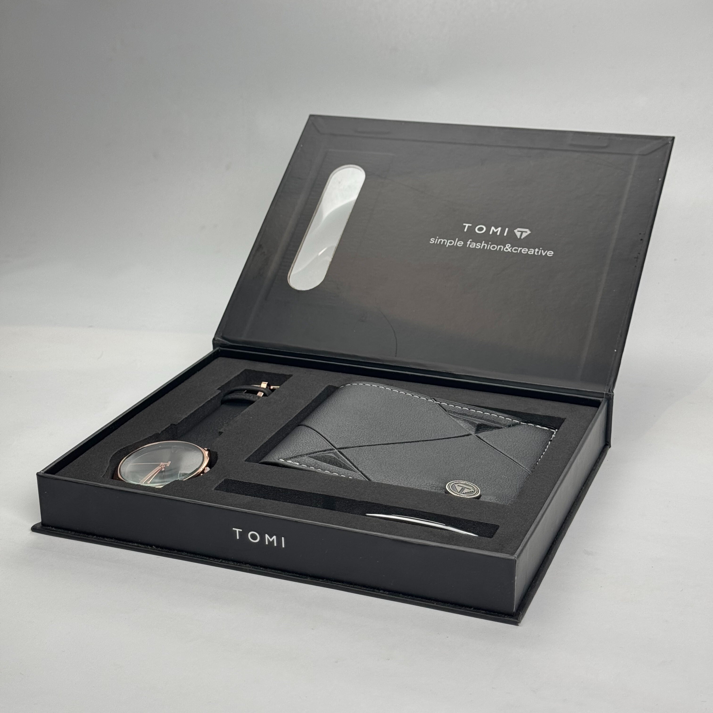 TOMI Black & Rose Gold Luxury Gift Set